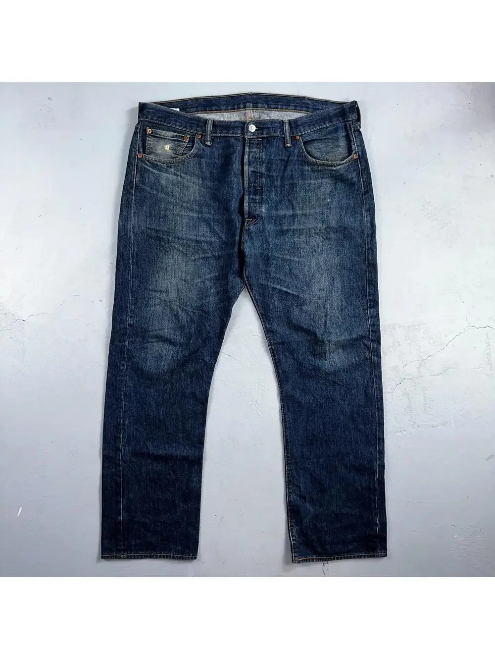Levis 501 Y2K XX Straight Leg Jeans Blue VTG Dark Wash 40x32 Act 40x31